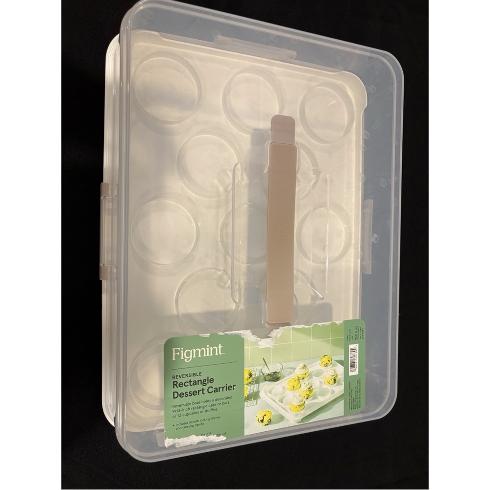 Figment Plastic Rectangle Cupcake Carrier